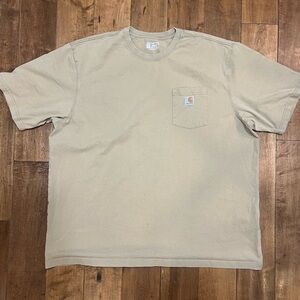 Carhartt Tan Short Sleeve Loose Fit Pocket Tee T Shirt 3XL